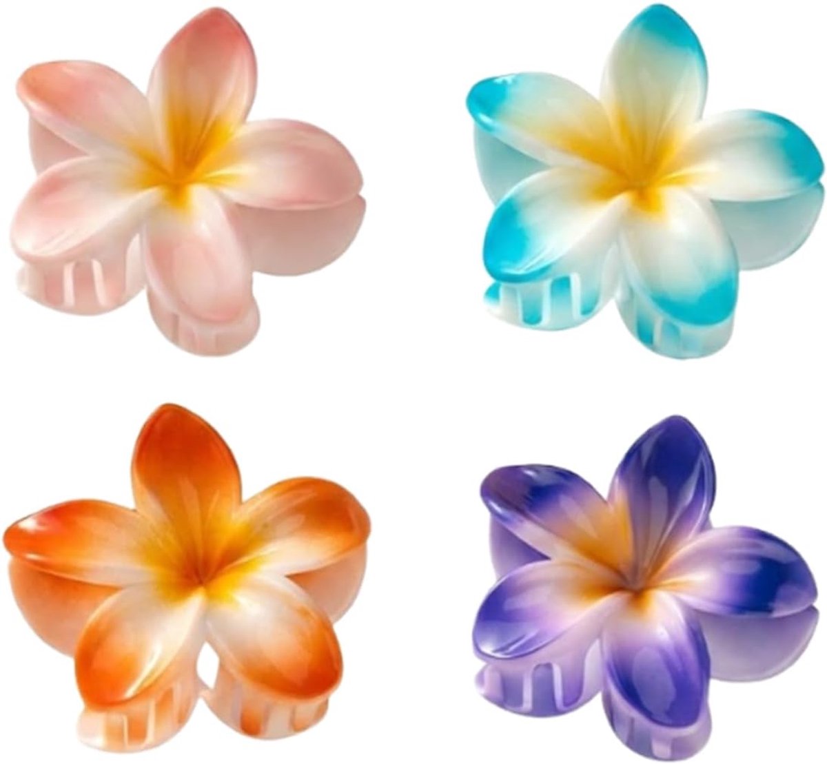 Haarspelden voor dames, 4 stuks, 8 cm, antislip haarspelden, met sterke grip, voor veilige kapsels de hele dag - ShopVlot