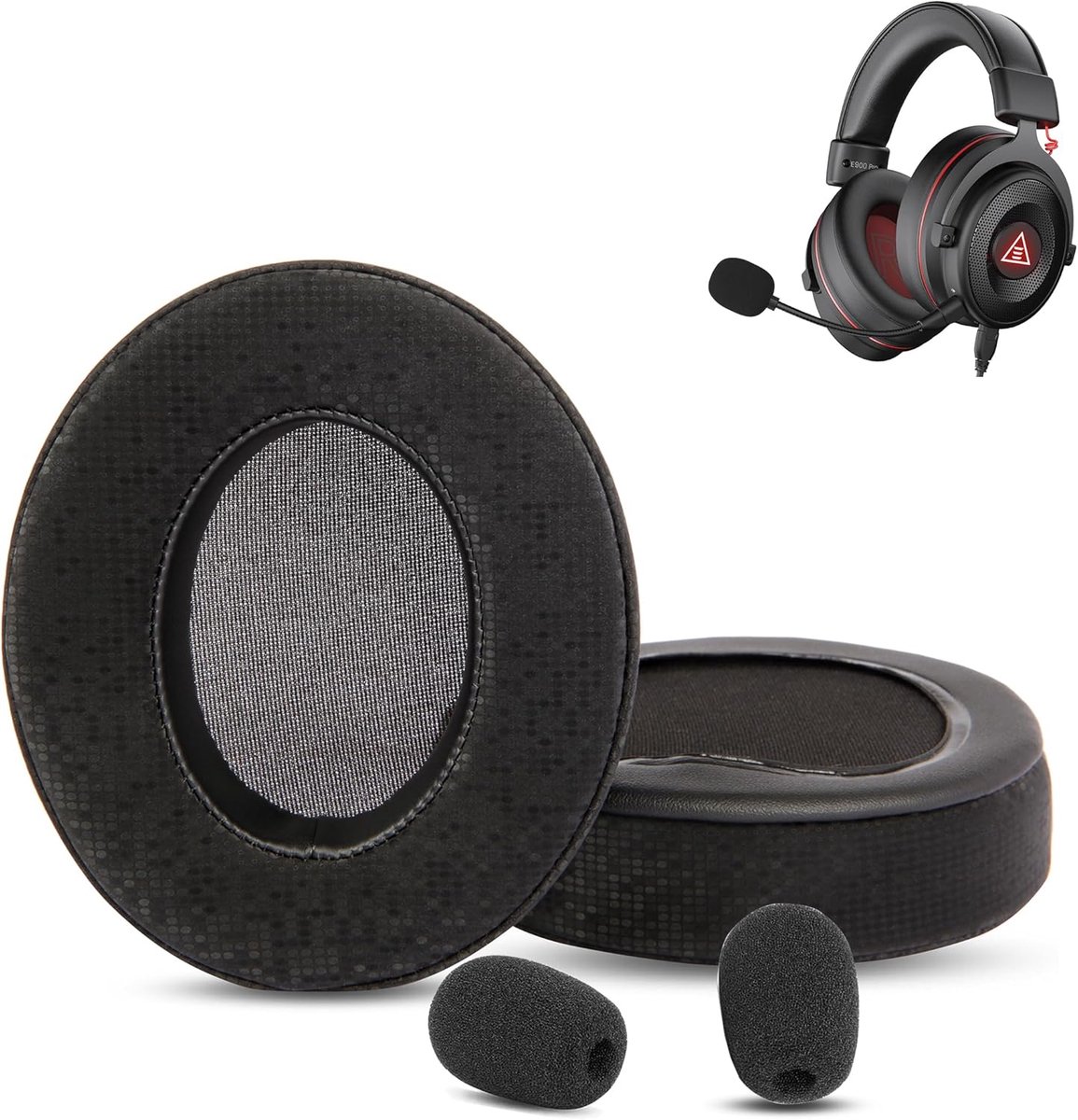 Premium Replacement Ear Pads Compatible with EKSA E900 E900 PRO Gaming Headsets Ear Pads with Softer Protein Leather - ShopVlot