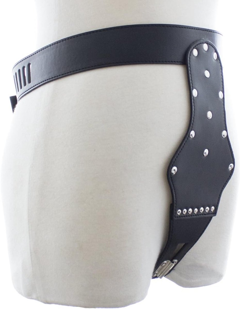 Men's Chastity Belt Cage Leather for Men Thong Bondage SM Fetish SM Bondage SM Bondage Play Slaves Fetish Slip - ShopVlot