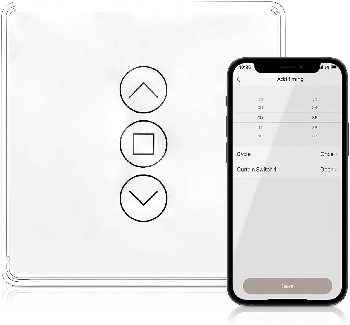 Rolluik Schakelaar Smart - WLAN Roller Shutter - Spraak- en Timerbediening - ShopVlot