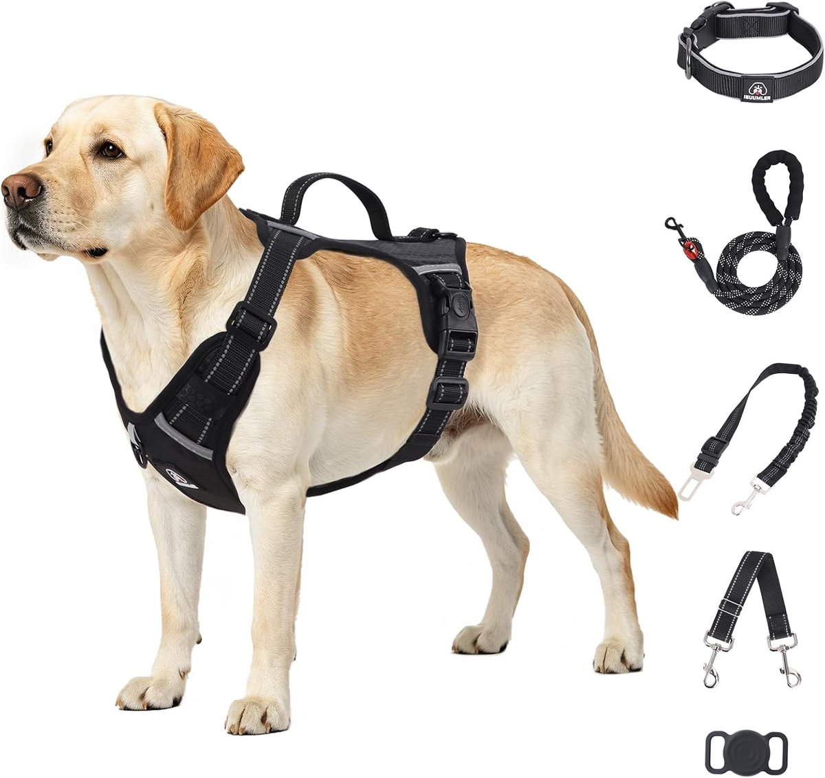 Hondentuig No Pull - Verstelbaar - Met Leash en Veiligheidsriem - Veilig en Comfortabel voor Wandelingen - ShopVlot