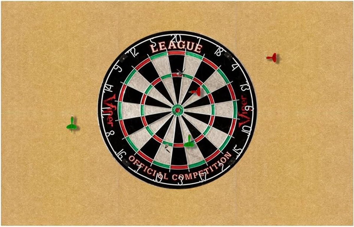 Dartboard muurbescherming - vilt - zelfklevend - optimale wandbescherming - ShopVlot