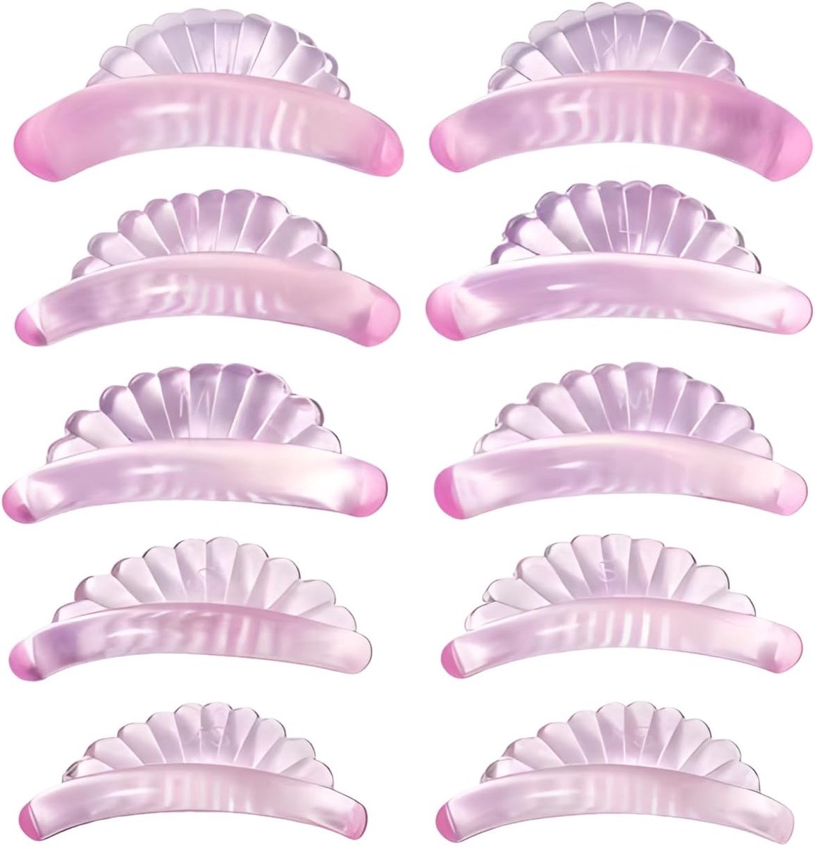 Siliconen wimperverhogingspads 5 paar - herbruikbaar - zelfklevend - voor een perfecte wimperlift - ShopVlot