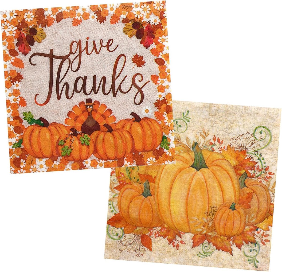 Servetten 40 Stuks Herfst - 2 Modellen - Thanksgiving Decoratie - Perfect voor Feestelijke Tafel - ShopVlot