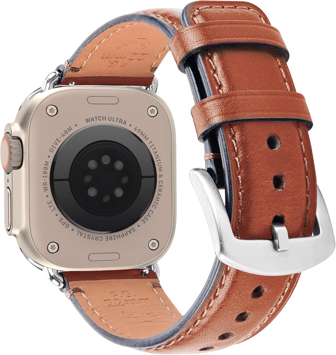 Wristitani compatible with Apple Watch Strap 38/40/41/42/44/45mm Leather Strap Vintage Genuine Leather Watch Strap - ShopVlot