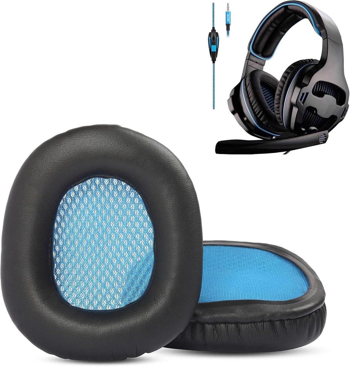 Ear Pads Compatible with Sades SA810 SA-810 SA810 SA-902 SA-903 SA-905 Gaming Headphones Ear Pads Replacement Pad - ShopVlot