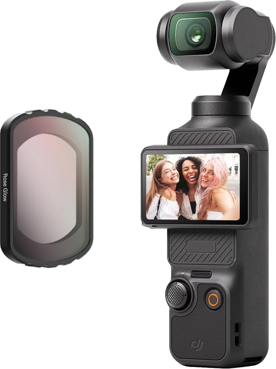 WalkingWay Pink Mist Effectfilter, roze zachte tekener, compatibel met DJI Osmo Pocket 4 / Pocket 3, magnetisch roze - ShopVlot