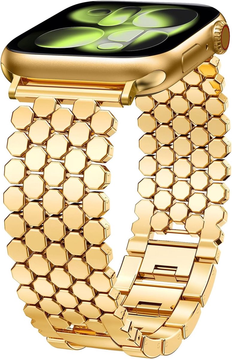 Metalen armband voor Apple Watch 41 mm/40 mm/38 mm/42 mm (Series 11/10), metalen reservebandjes voor Business mannen - ShopVlot