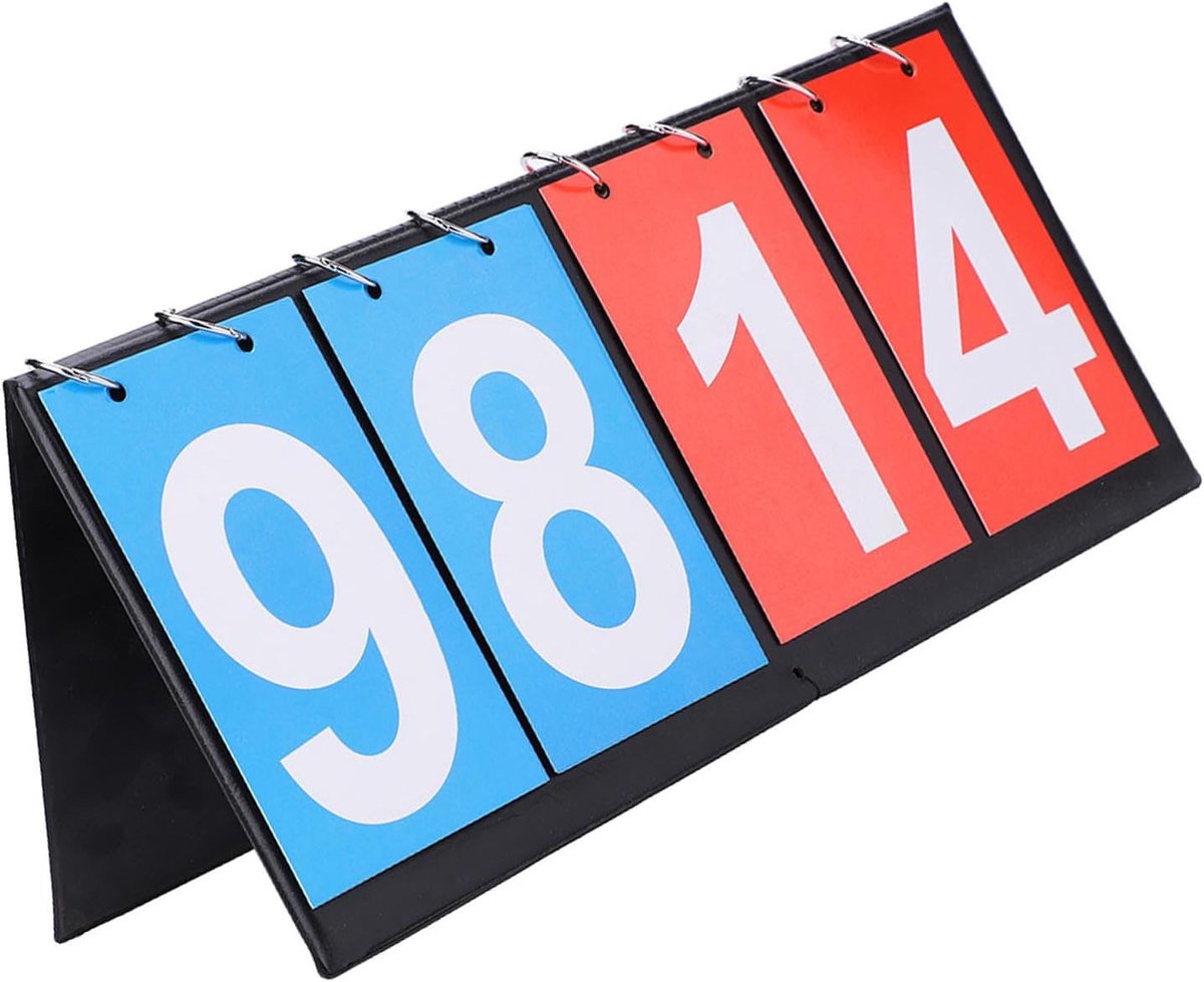 Digit Flip Sport Scorebord, draagbaar, sportdisplaybord, karton, spel, indicator voor basketbal, voetbal - ShopVlot