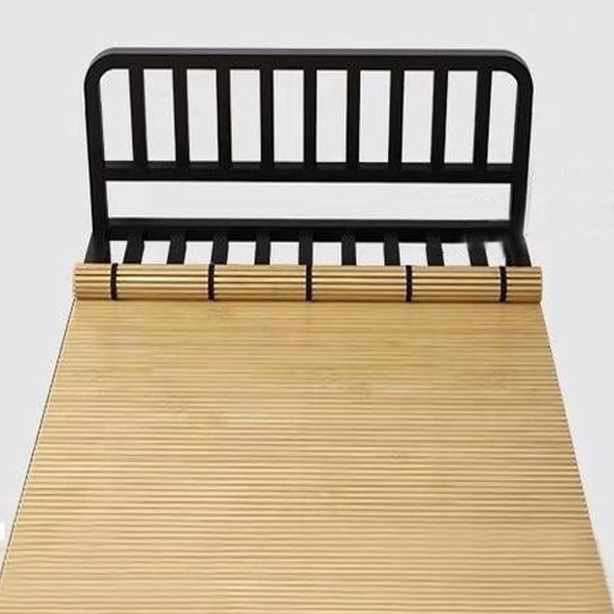 Bamboe Bedmat - Rolbare Lattenbodem - Zomerse Koelte - Natuurlijk Bamboe Materiaal - 0.6x2m - Natuurlijk