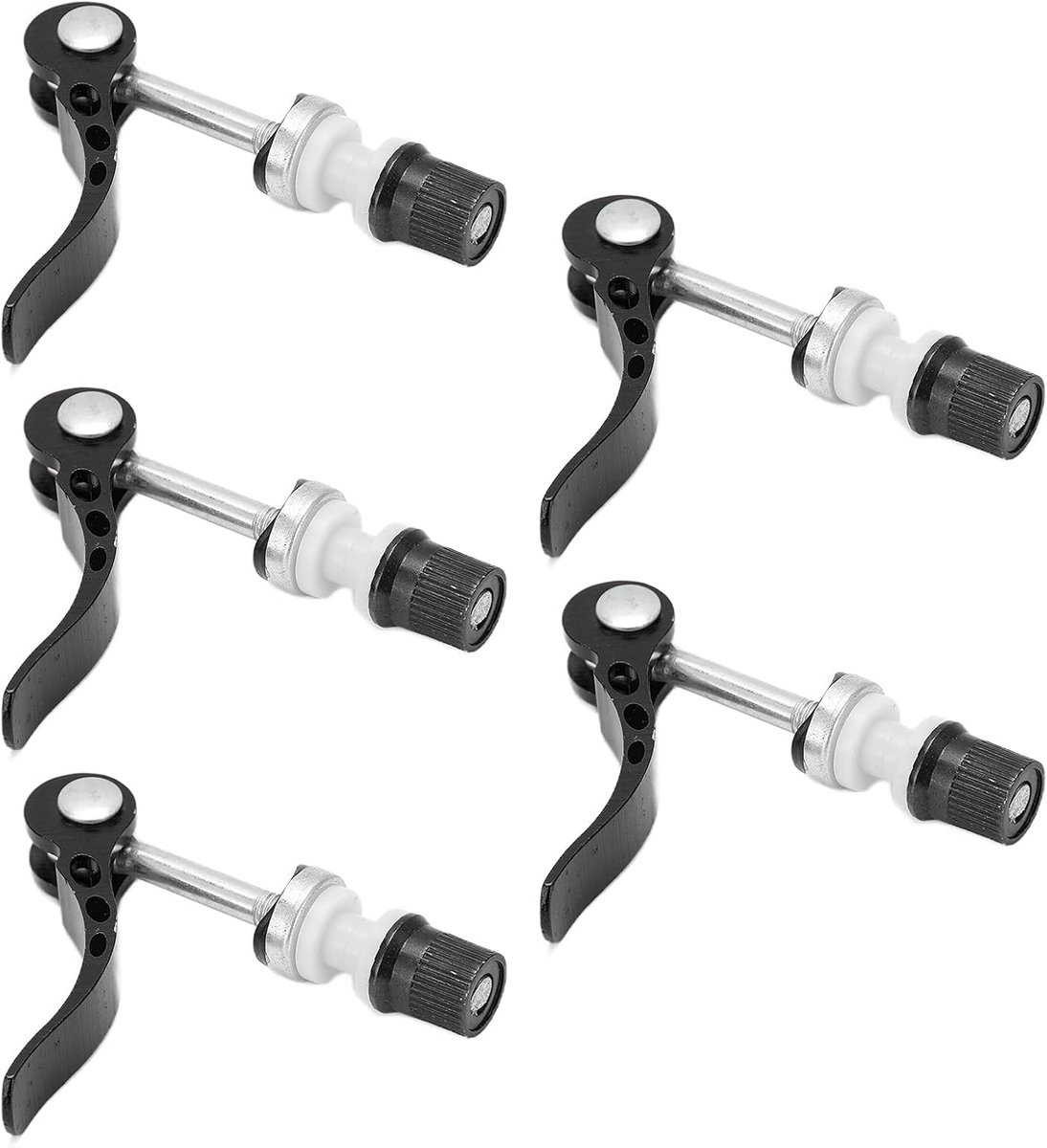 Fiets Zadelklem - Zadelpenklem Zadelklem - Fiets Zadel Bevestigen - Snelspanner Aluminium - 5 stuks - Zwart