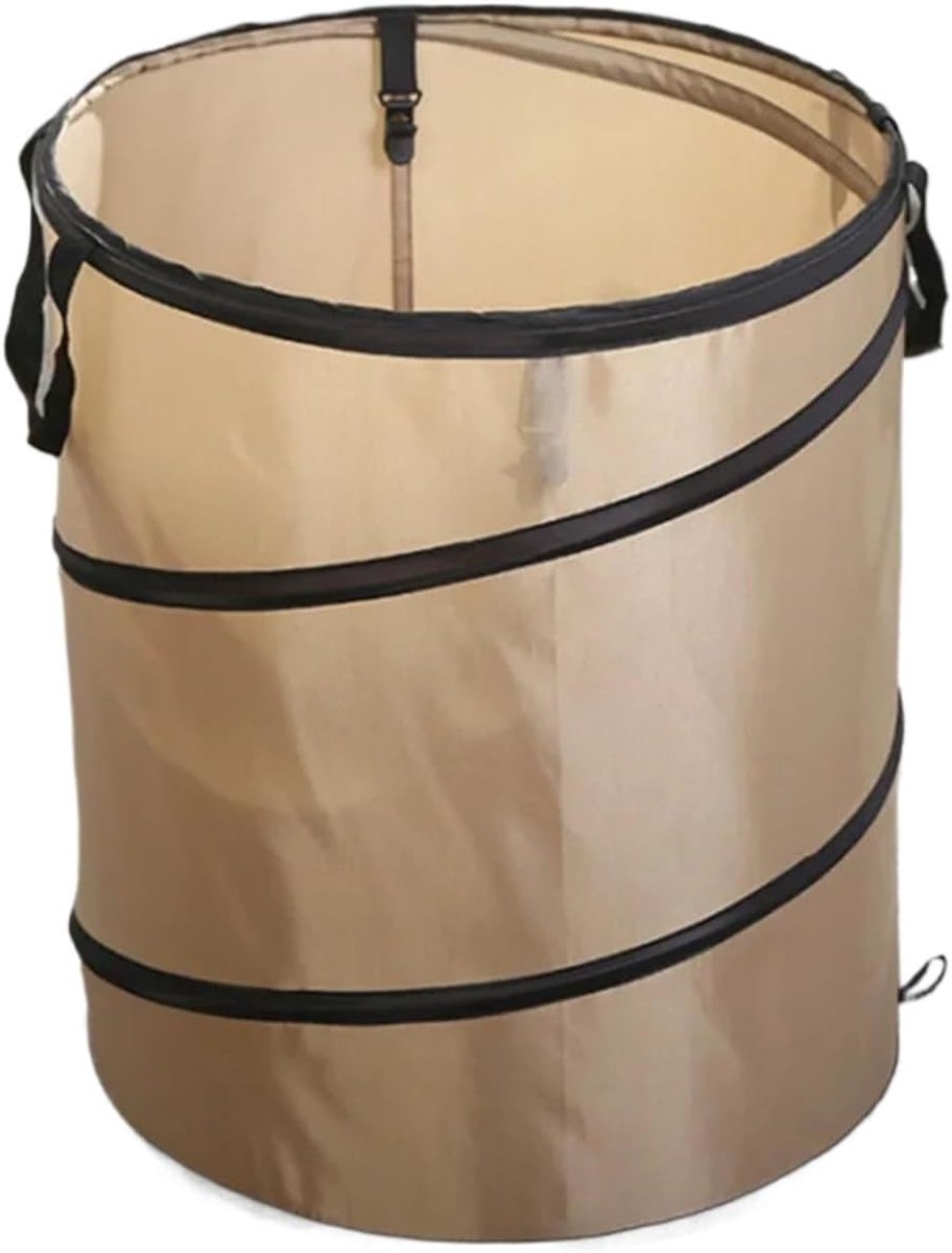 Tuinafvalzakken - Opvouwbare container - Tuin opruimen - Scheurbestendig materiaal - 91L - Lichtbruin