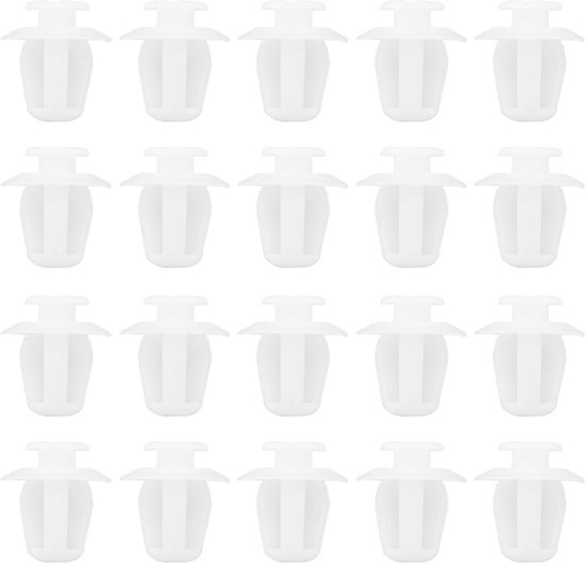 Onf3 - Auto Deurbekleding Panel Clips - 50 Stuks - Plastic - Wit