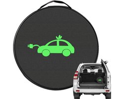 Laadkabel Tas - Opbergtas Kabels - Auto Opladen - Waterdicht Vuurvast - 37 cm - Zwart