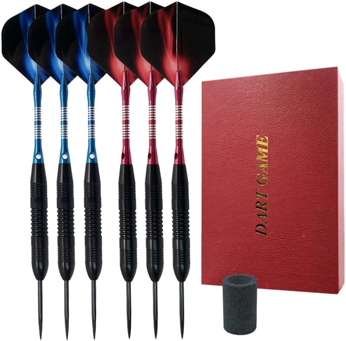 Set Metalen Darts - Pijltjes Werpen - Sport Evenementen - Stalen Punt - 21 Gram - Zwart