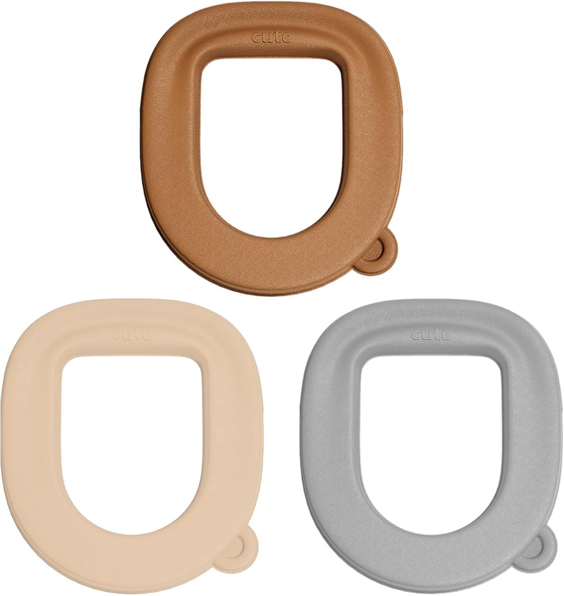 Toiletbril Kussen - Toiletzittinghoes - Extra Comfort - Druk Verlichtend - 3 Stuks - Grijs