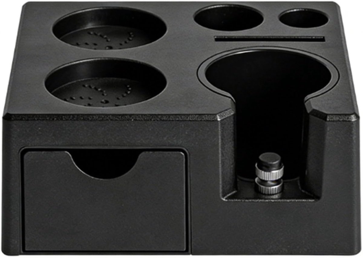 Koffie Tamper Station Tamper Stand Espresso Bereiding Verstelbare Hoogte 18 cm Zwart
