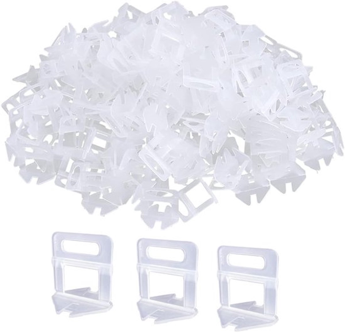 Dailygoods- Nivelleringssysteem set 200 nivelleringslipjes - Tegels leggen - Dikte