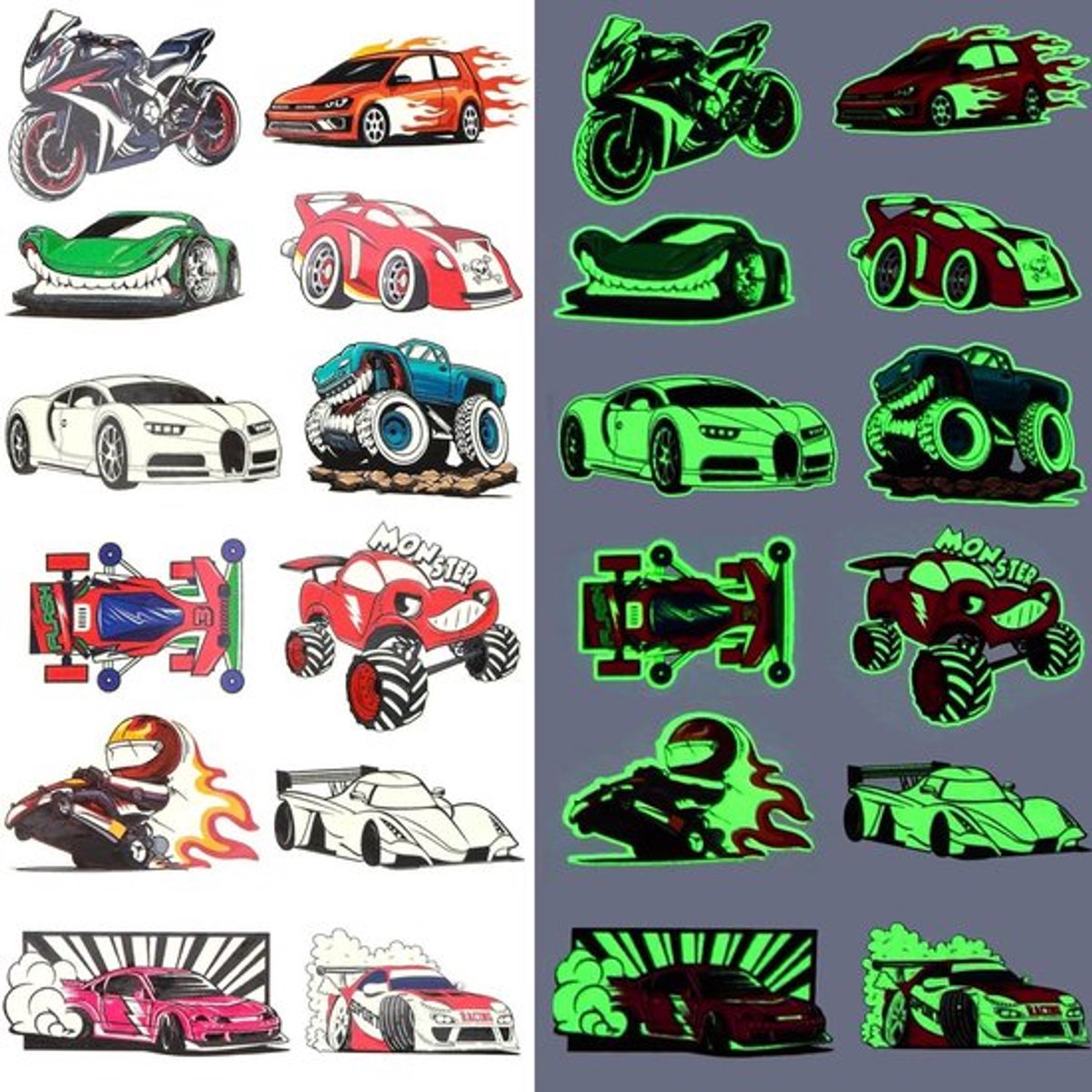 Set kindertattoo's Allecto Plus - 12 velletjes