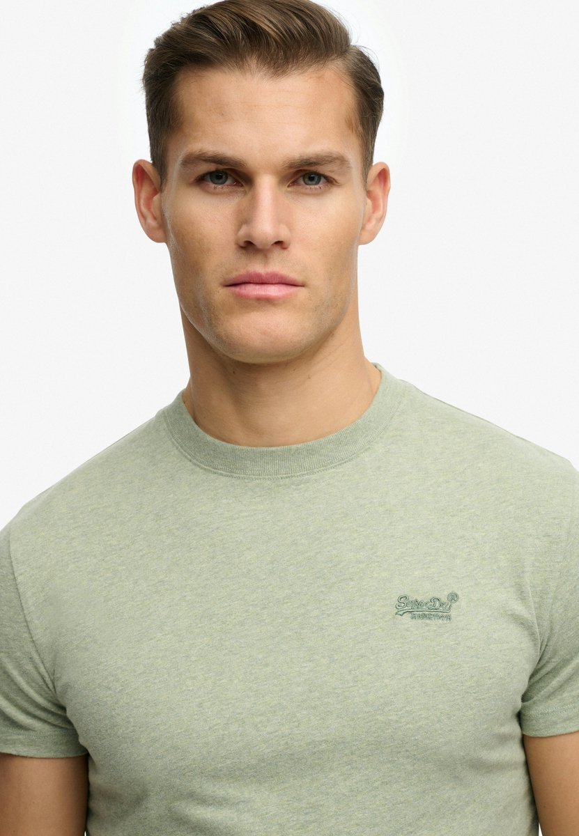 Superdry Essential T-Shirt Melange 3XL Heren Groen