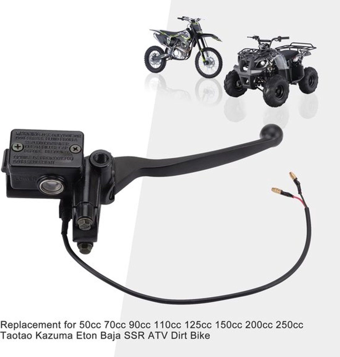 MTTProducts - Hydraulic Master Cylinder - Accessoire - Zwart - Handhevel - Geschikt