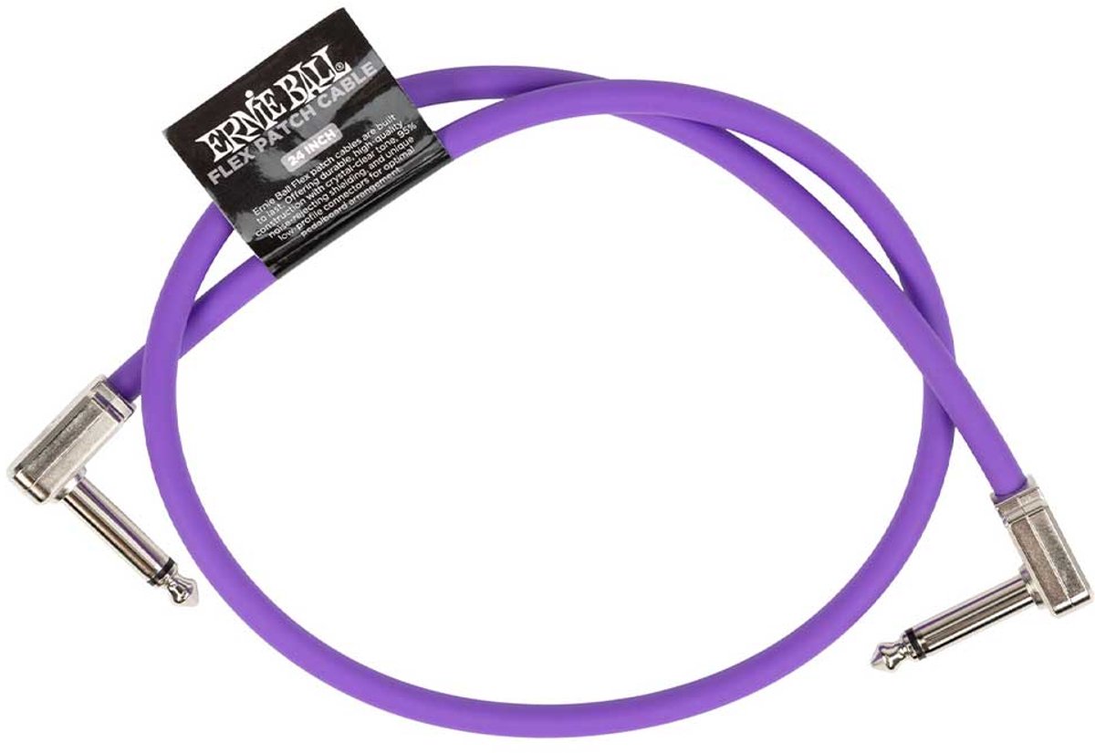 Ernie Ball 6450 Flex Patch Purple patchkabel 60 cm