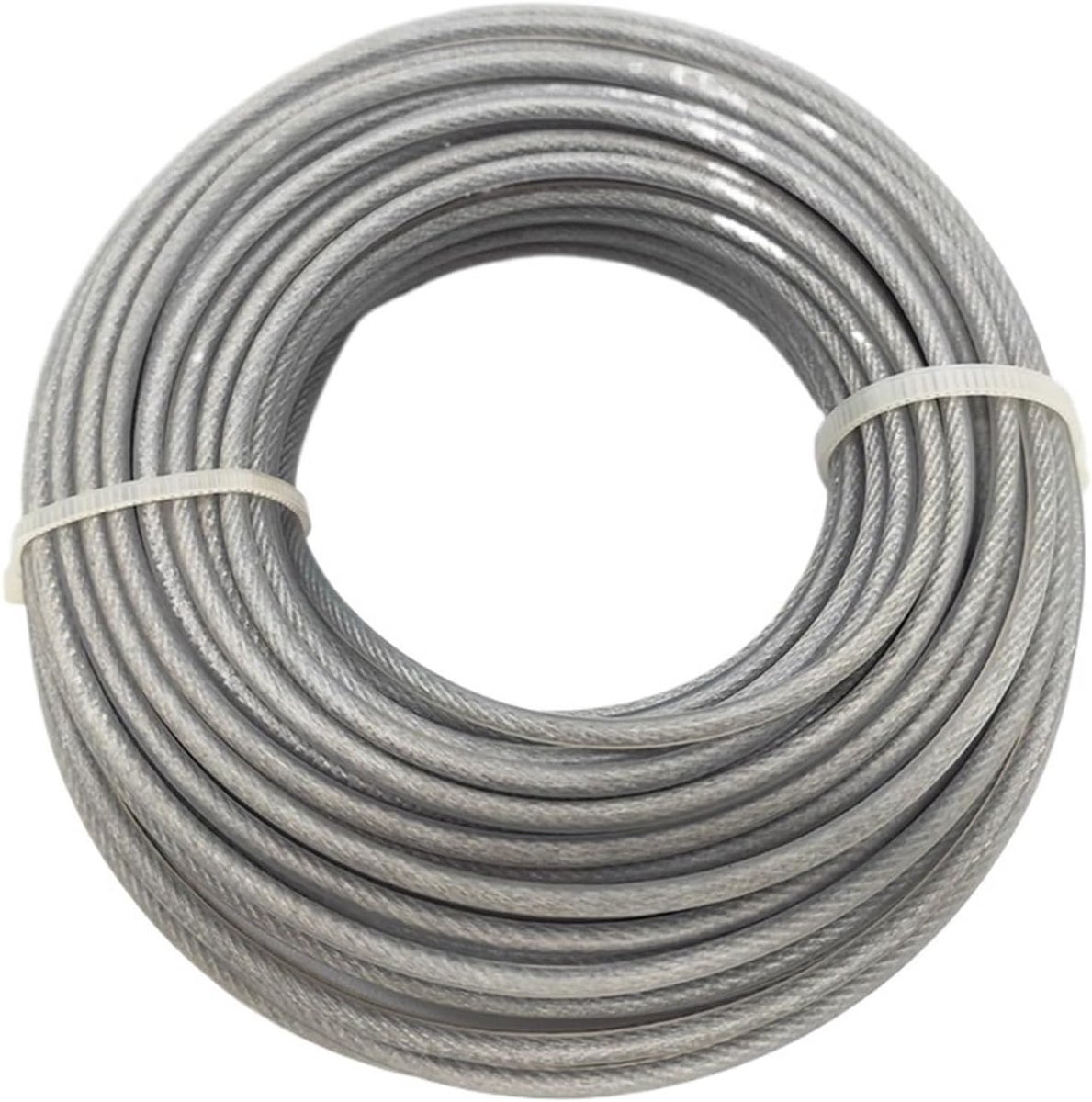 Trimmer Draad - Graslijn Bosmaaier - Tuin Onderhouden - Staal Nylon Versterkt - 2.4mm X 15m - Grijs