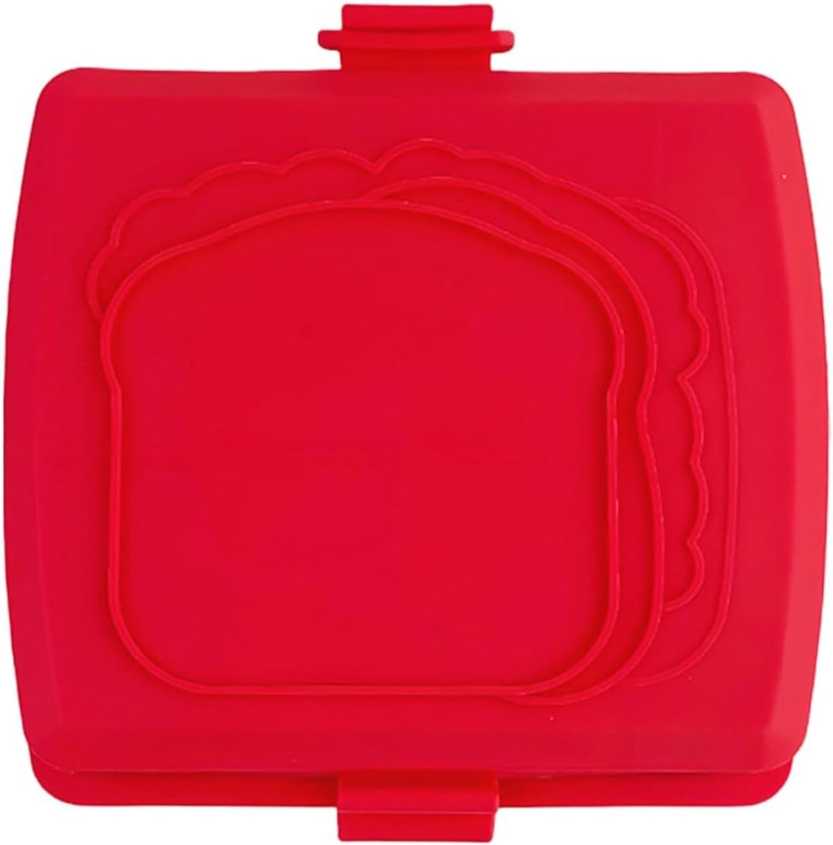 Magnetron Sandwichmaker - Panini Pers - Snelle Maaltijden - Vaatwasmachinebestendig - Compact Design - Rood