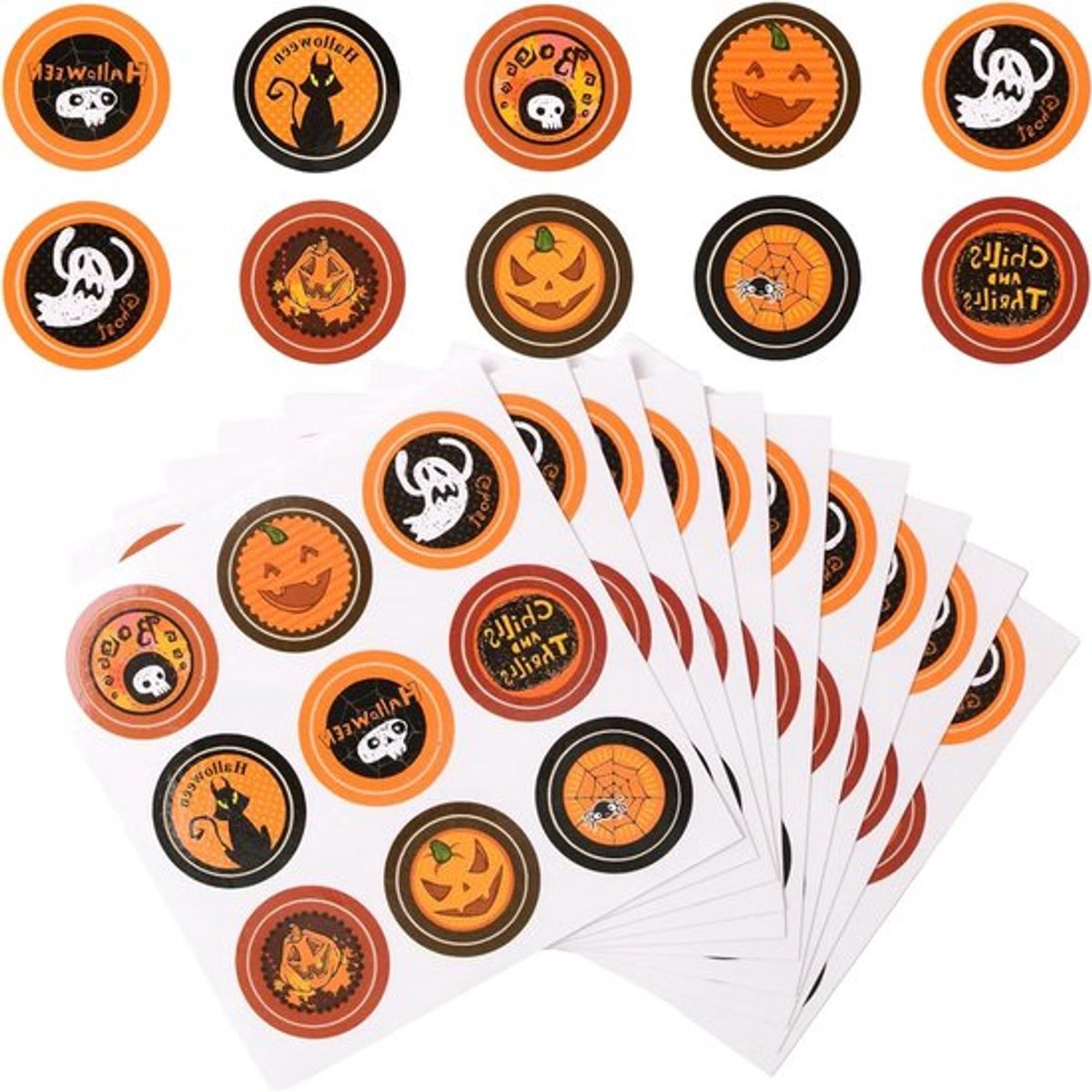Ronde zegelstickers Allecto Plus - 50 stuks