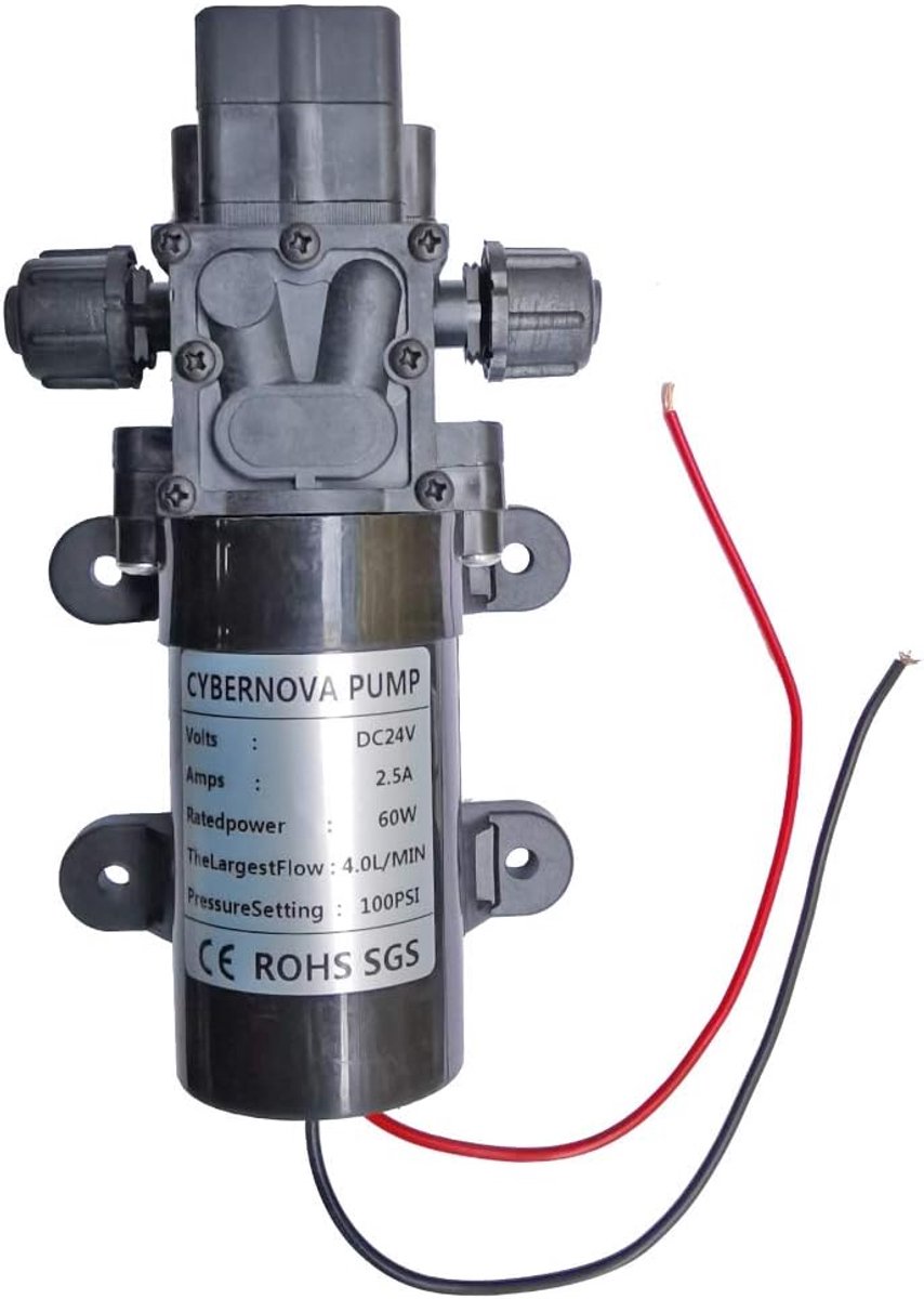 Waterdruk Pomp - Zelfaanzuigende Pomp - Watersysteem Boost - Ingebouwde Drukschakelaar - 4.0L/min - Zwart