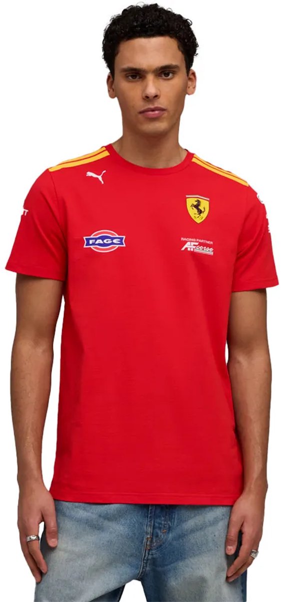 Puma Ferrari Hypercar Replica T-shirt Met Korte Mouwen S Man Rood