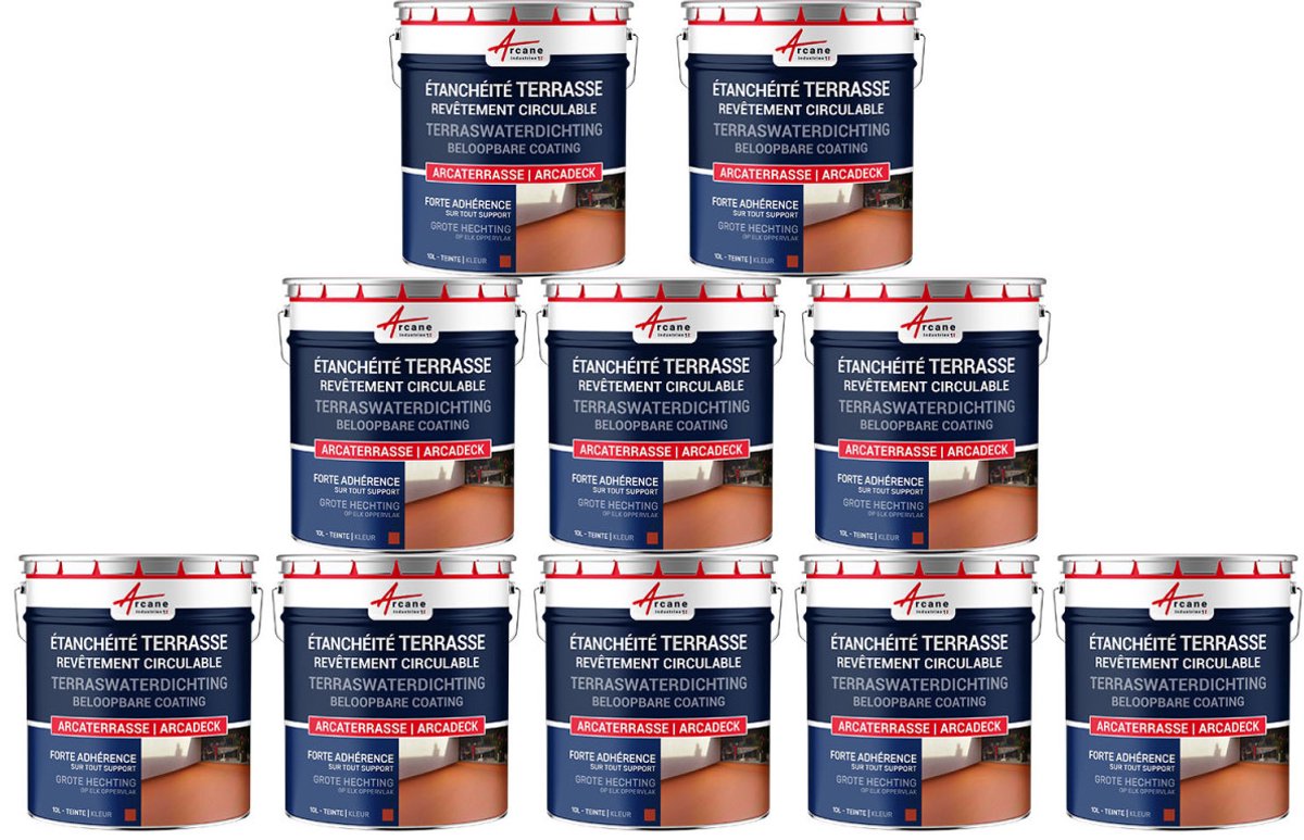 Waterdichte verf voor terras - Buitencoating op basis van hars: ARCADECK