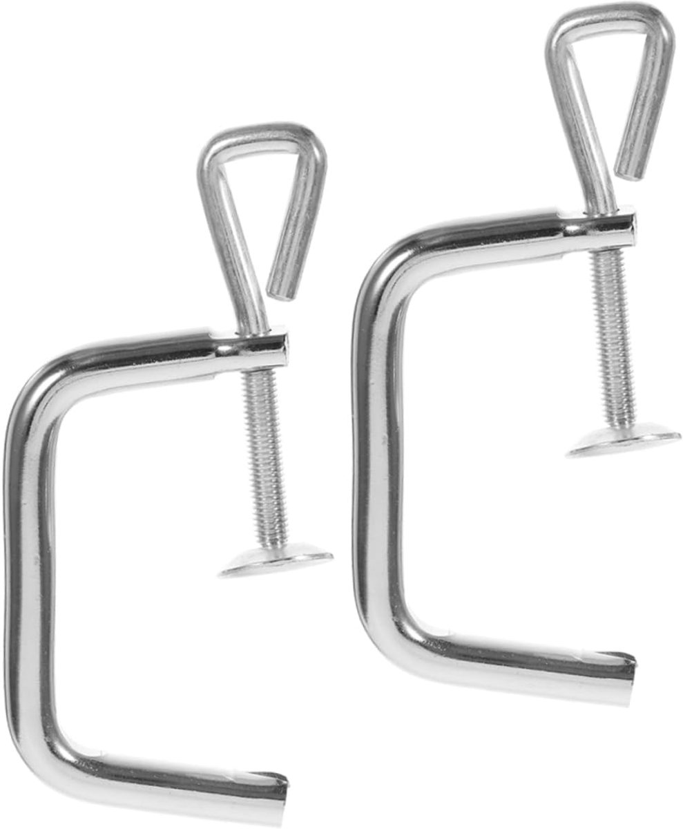 Pastamachine Onderdelen - Deegmaker Clips - Zelf Pasta Maken - Stevig IJzeren Materiaal - 2 Stuks - Zilver