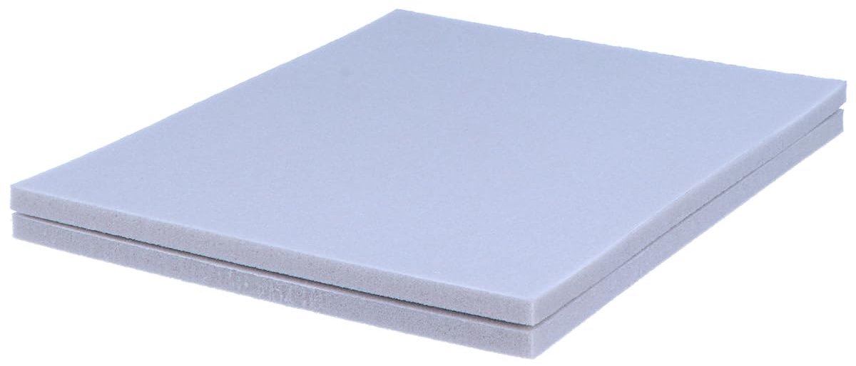 SnelShoppen - Set van 2 Flexibele Schuur Sponsen 1000 en Microfiber 280 - 14 x 11 x 0.5 cm - Voor Hout, Verf, Staal, Roest - Ideaal voor Klussen en Au