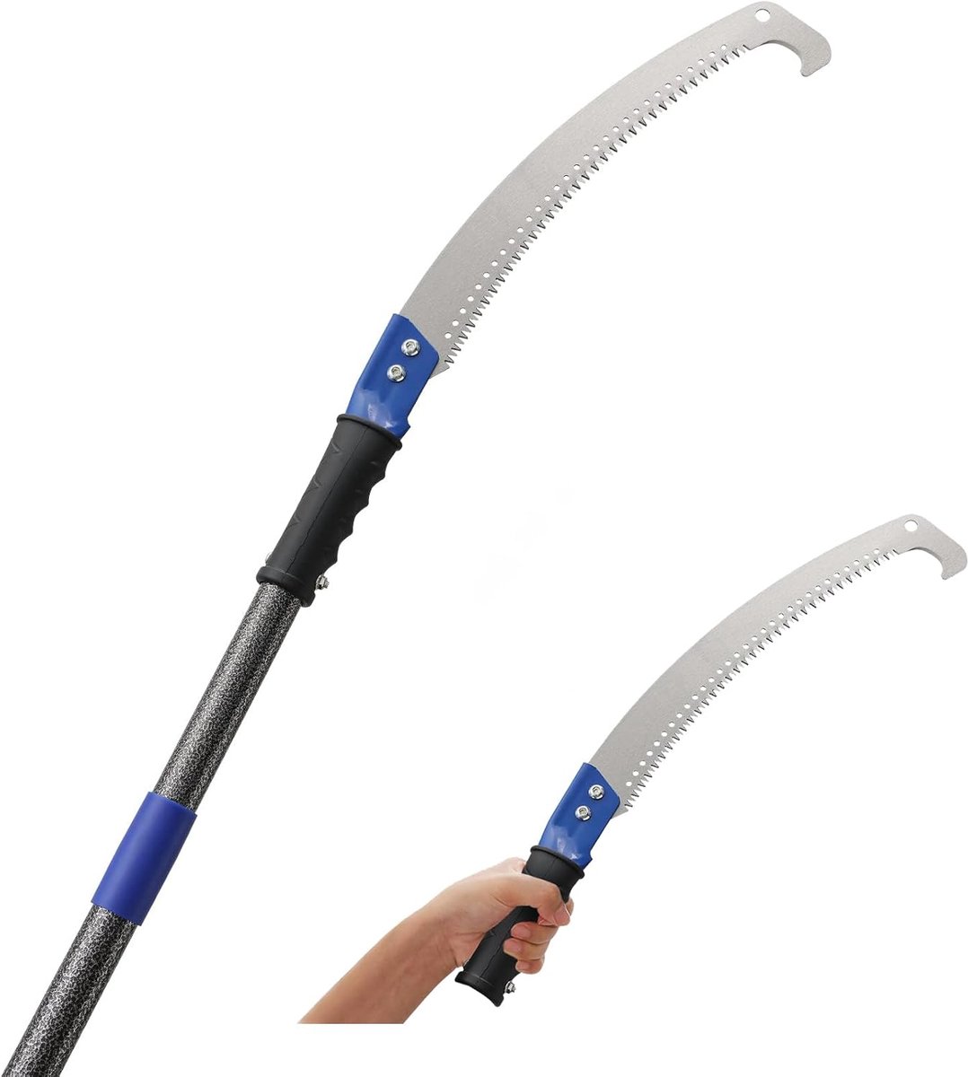 SnelShoppen - Snoeizaag Blauw - Boomsnijder met Groot Bereik - 10 FT Taktrimmer met Scheermesje - Roestvrijstalen Palen voor Tuin, Patio, Gazons en Bo