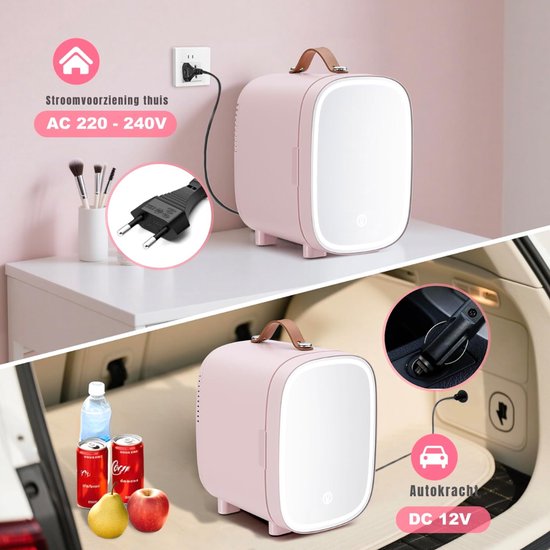 SP® Mini Koelkast - 4L Capaciteit - Minibar - Skincare Koelkast - Roze - 29cm x 21cm x 30cm van sp — afbeelding 4