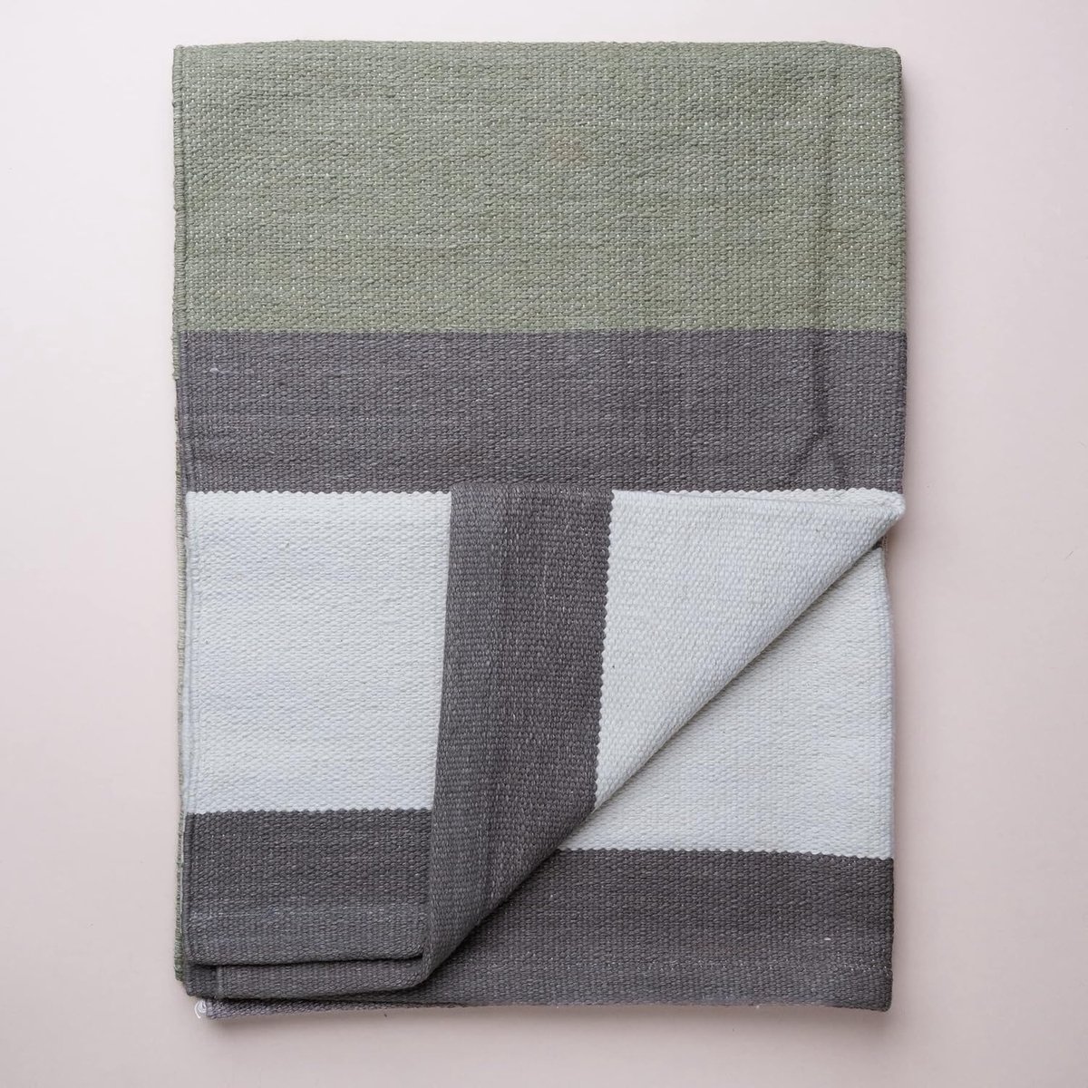 SnelShoppen - Organic Yoga Mat Extra Large 185x75 cm | Eco-vriendelijk, Katoen, Cruelty-free, Perfecte Grip voor Ashtanga, Pilates, Bikram Yoga