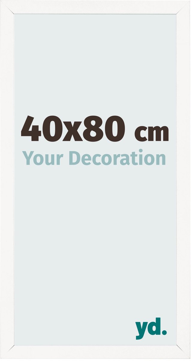Your Decoration - Fotolijst 40x80 cm - MDF - Wit Hoogglans - Bologna