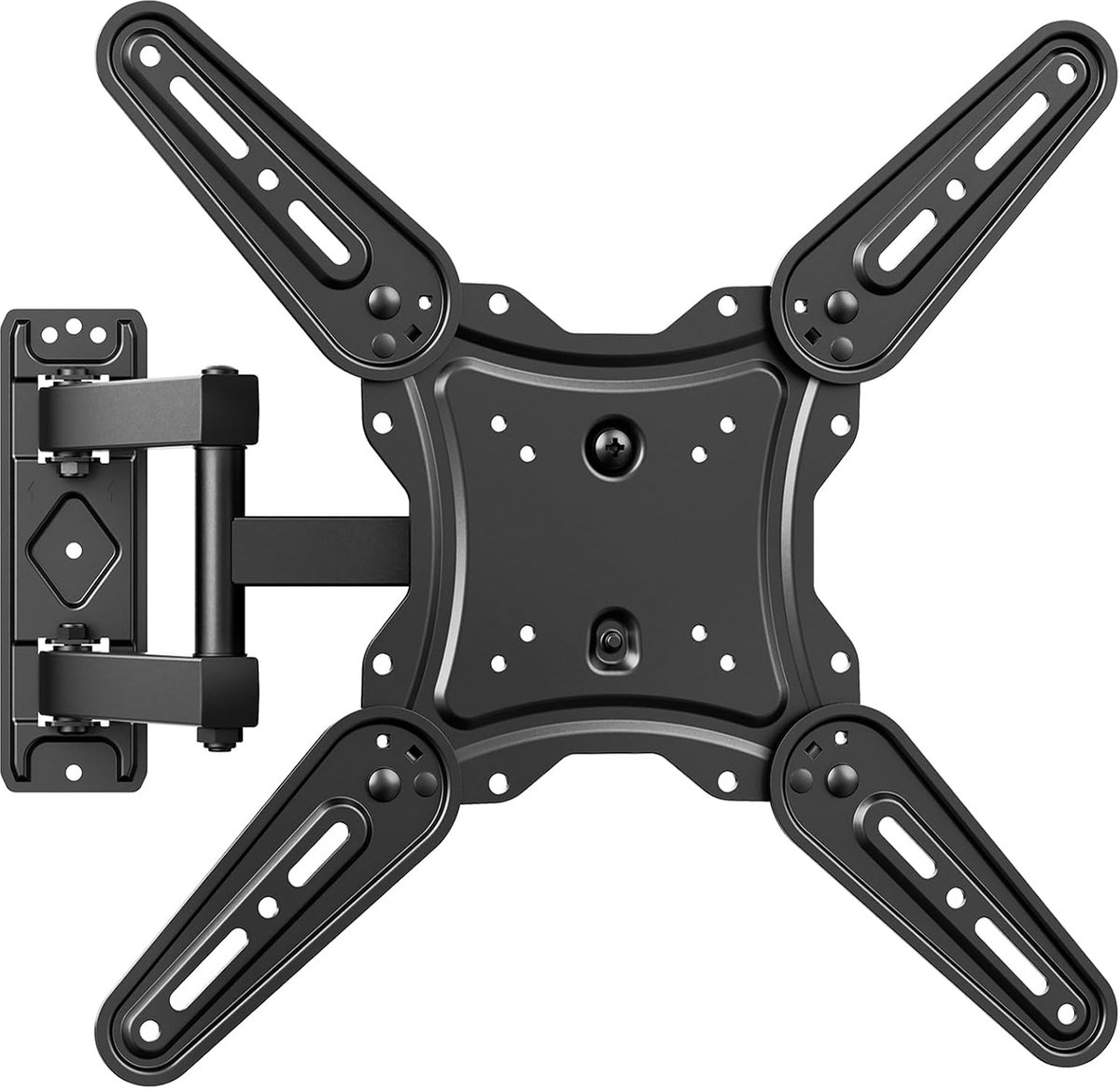 SnelShoppen - TV Wandbeugel - Universele TV Beugel voor 26-65 inch - Tiltable en Uittrekbaar - Max. VESA 400x400 mm - Tot 35 kg - Muurbeugel voor Plat