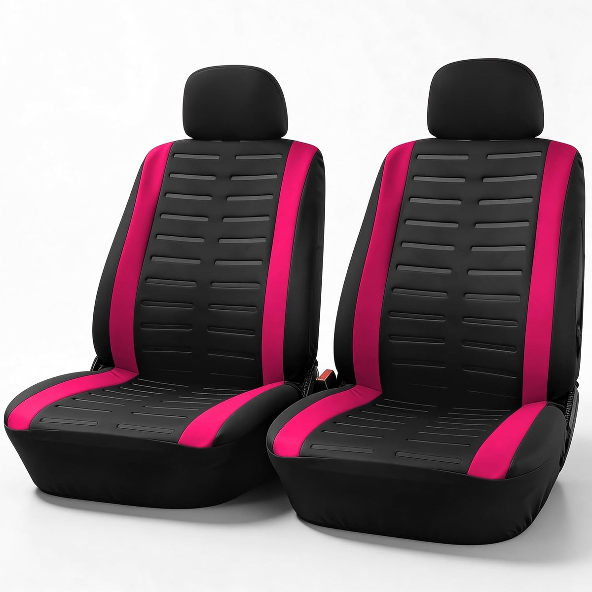 SnelShoppen - Universele Auto Stoelhoezen Set 2026 | Roze Voor Voorstoelen | Comfortabele Zitting, Inclusief Hoofdsteunen, Voor Diverse Auto's