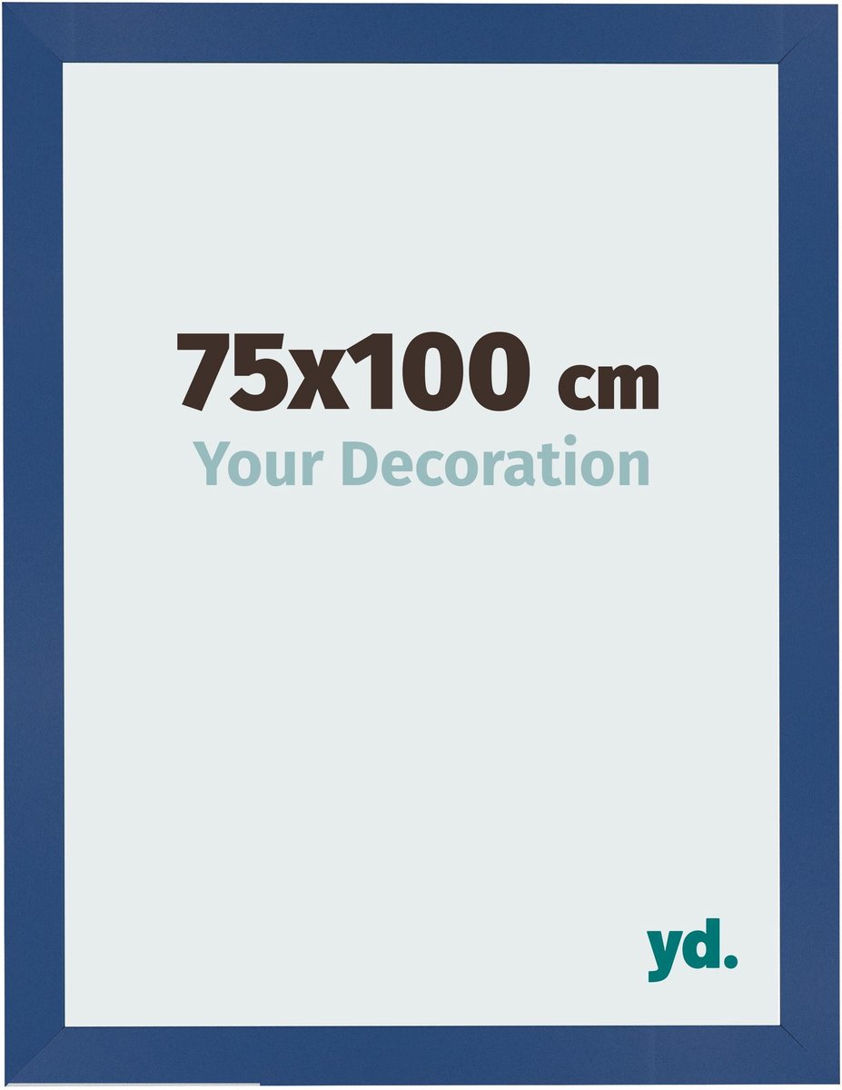 Your Decoration - Fotolijst 75x100 cm - MDF - Donkerblauw - Bologna