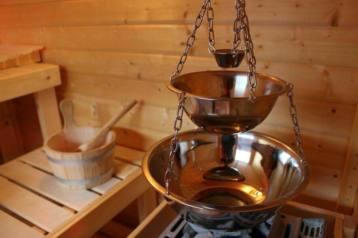 SnelShoppen - Sauna Ceremony Deluxe: RVS Evaporator Bowl Set - 3 Inhalatie Potten voor Infusie, Menthol en Zoutkristallen - Maxi Versie, Perfect voor