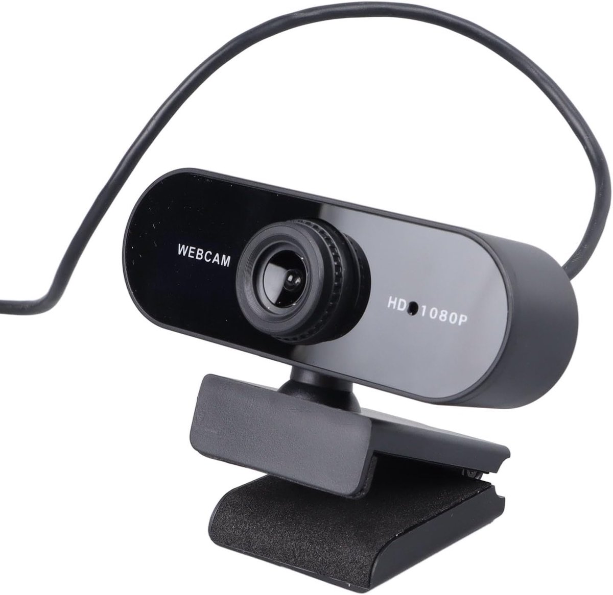 SnelShoppen - Webcamera voor Desktopcomputer - 1080P HD Webcam met Ingebouwde Microfoon voor Pc en Laptop - Ideaal voor Videobellen, Streaming en Conf