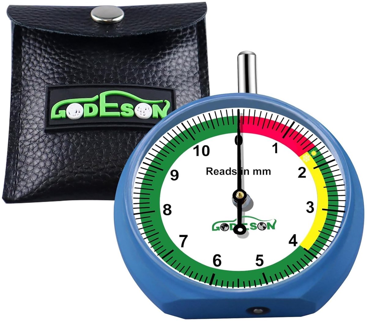SnelShoppen - Bandenprofieldieptemeter 0-11 mm - Metrische Liniaal voor Autobanden, Motoren en Vrachtwagens - Meetinstrument voor Bandenslijtage - Vei