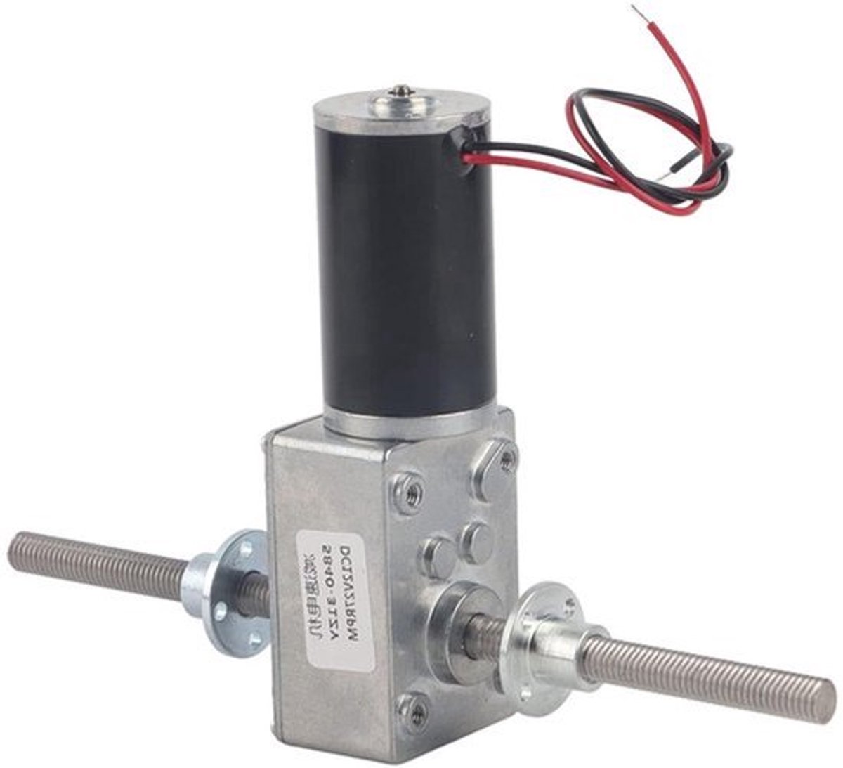 Transmissiemotor met hoog koppel M8 dubbele as 1280 motor - Coaxiale reductiemotor voor rechter- en linkeras met flens (reductieratio 290)