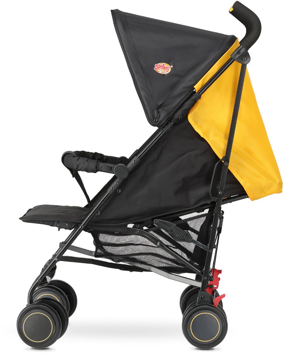 Jinbei Paraplu Buggy - Verstelbare Buggy - Tot 15 kg - Grijs/Geel — cadeau in Cadeau-ideeën - foto 4