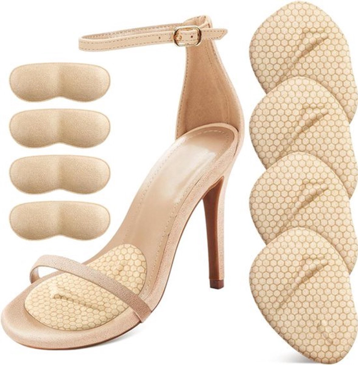 Metatarsal Pads voor dames - Hielkussentjes voor vrouwen - Bal voetkussens voor dames - Comfortabele hoge hakken - Pijnverlichting en comfort gedurende de hele dag.