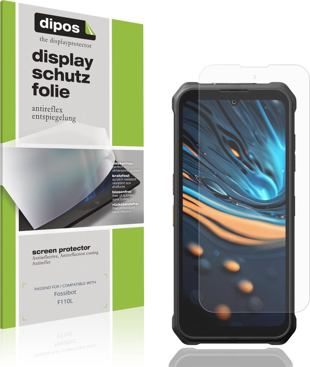 dipos – 4x Matte Beschermfolie geschikt voor Fossibot F110L | Krasbestendige & antireflecterende Screenprotector Ultra-Thin