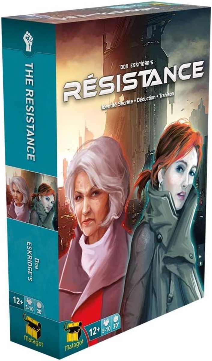 SnelShoppen - Resistance Bordspel - Strategisch Spel voor 2-8 Spelers - Spionage, Samenwerking en Uitdaging - Perfect voor Feestavonden en Spelletjesa