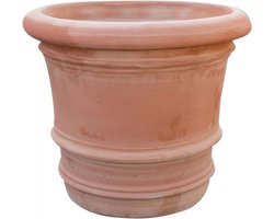 Plantenpot Buiten - Grote Terracotta Pot - Planten Verfraaien - Handgemaakt Italiaans - 70 x 62 x 70 cm - Terracotta